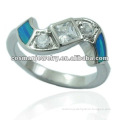 men blue opal ring